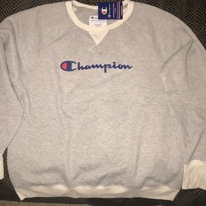 New Champion oxford gray sweatshirt XL